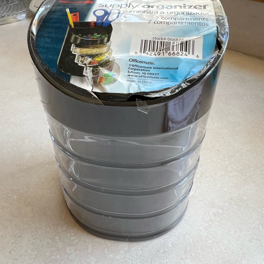 Officemate Black and Clear Supply Organizer